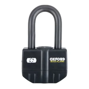 Aprilia Mojito Oxford Boss LK484 Alarm 16mm Padlock Motorcycle Disc Lock 100db Black