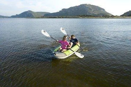 Aqua Marina - Laxo-320 Leisure Kayak-2 person. Inflatable deck. Kayak paddle set included.