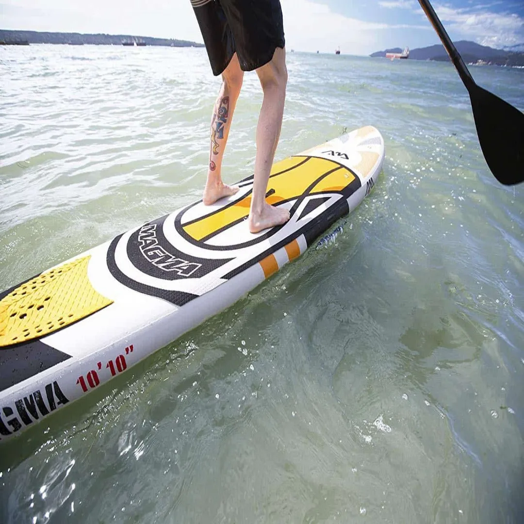 Aqua Marina Magma 10'10" Inflatable Stand Up Paddle Board (6" Thick) with Adjustable Paddle