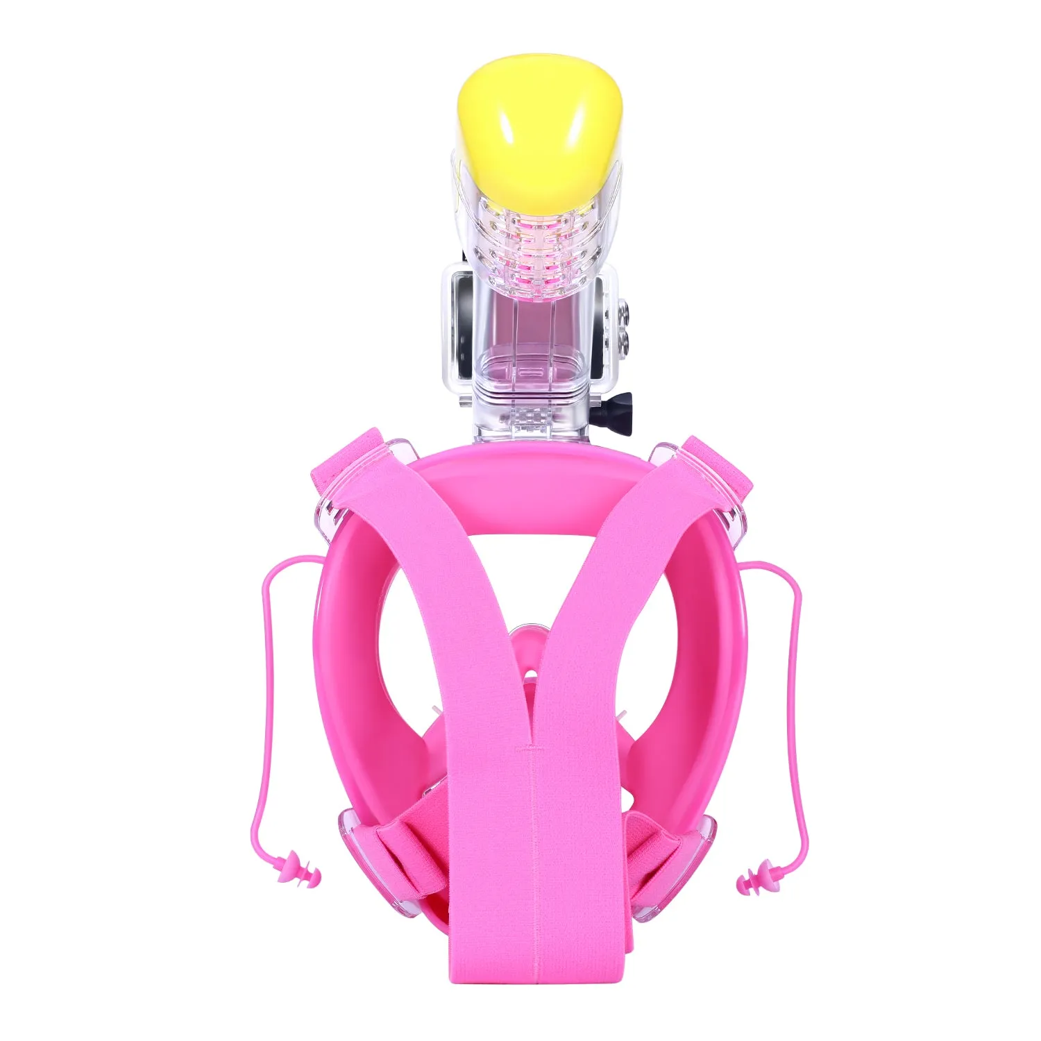 AQUAROBOTMAN 180° Full Face Snorkel Mask for Adult Kids Anti-Fog Anti-Leak Dry Top Set