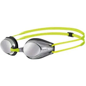 Arena Tracks Junior Mirror Goggles - Silver/Black/Fluo Yellow