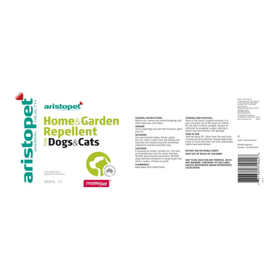 Aristopet Home and Garden Repellent Spray