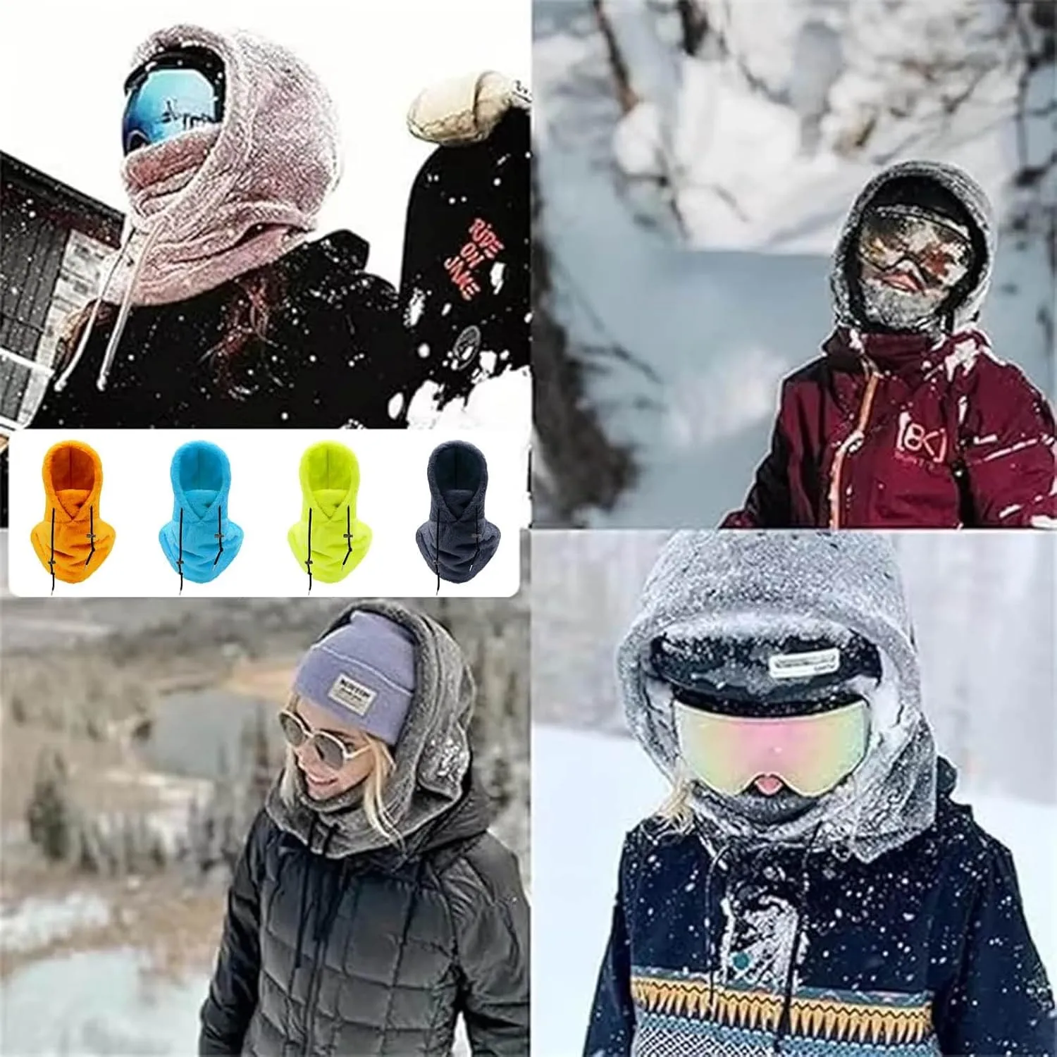 Balaclava Ski Mask Windproof Face Mask for Men Women Winter Thermal Cold Weather Cover Cap Scarf for Men Women