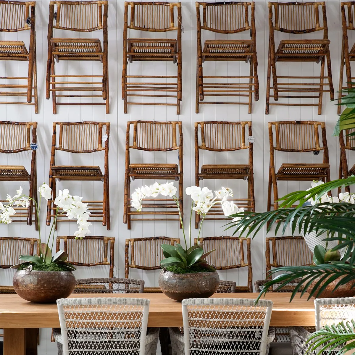 Bamboo Folding Chair Natural