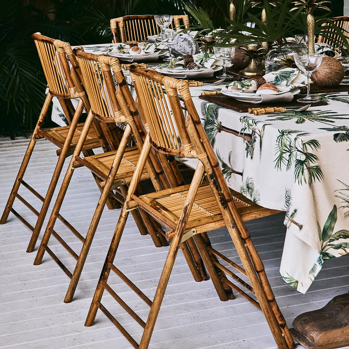 Bamboo Folding Chair Natural