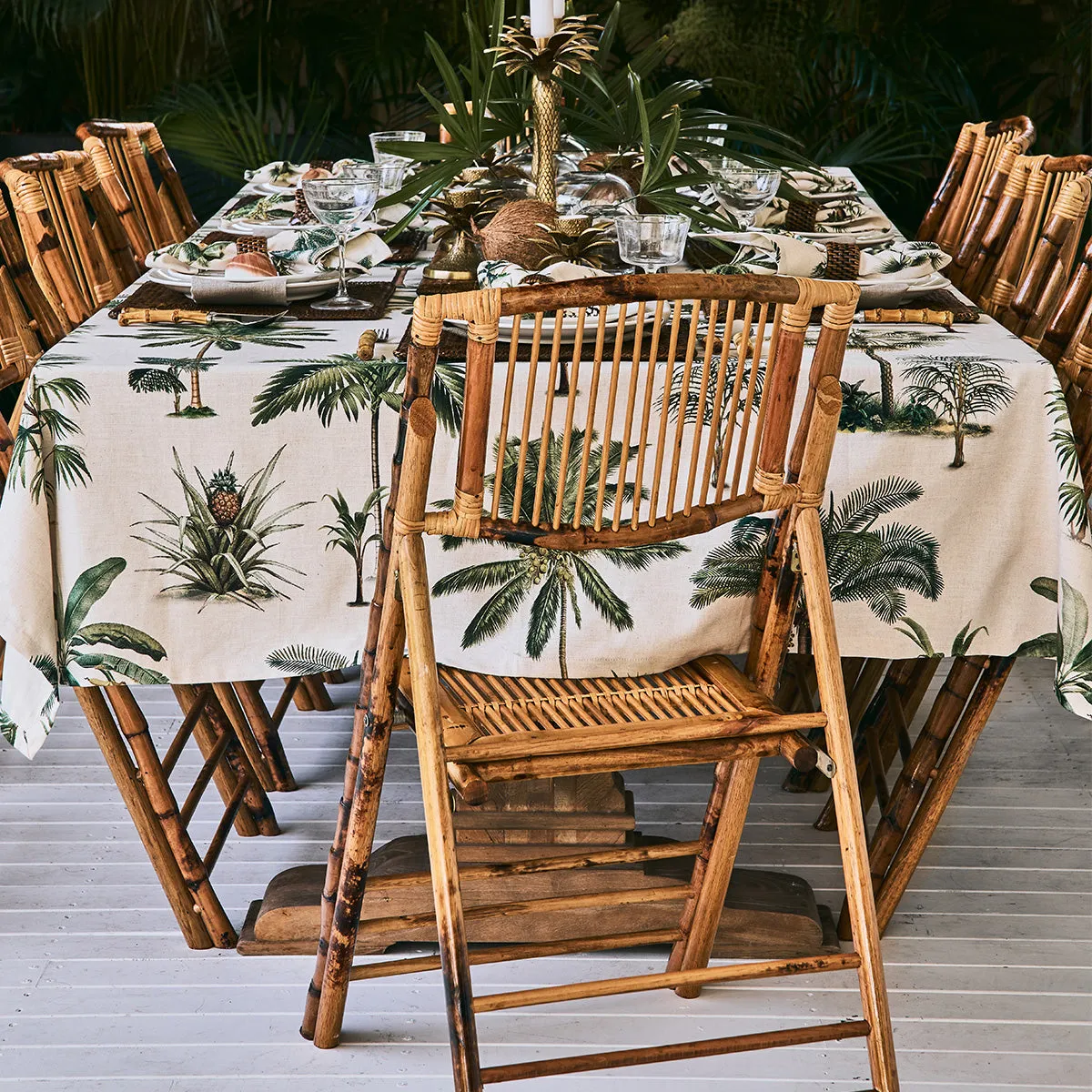 Bamboo Folding Chair Natural