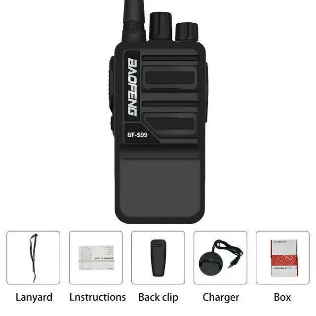 Baofeng BF-S99 Walkie Talkie 8W 4800mAh Li-on Battery Powerful  Long Range Portable Two Way Ham Radio Update BF-888S Intercom