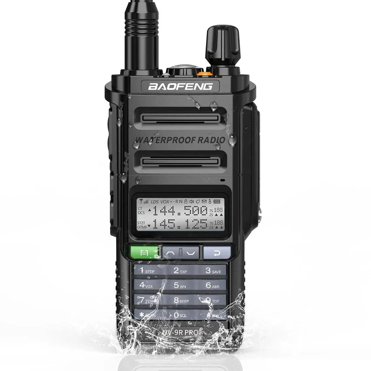 Baofeng UV-9R Pro IP68 Waterproof Walkie Talkie Dual Band VHF UHF Type-C Long Range UV-9R Plus Portable CB Ham Two Way Radio
