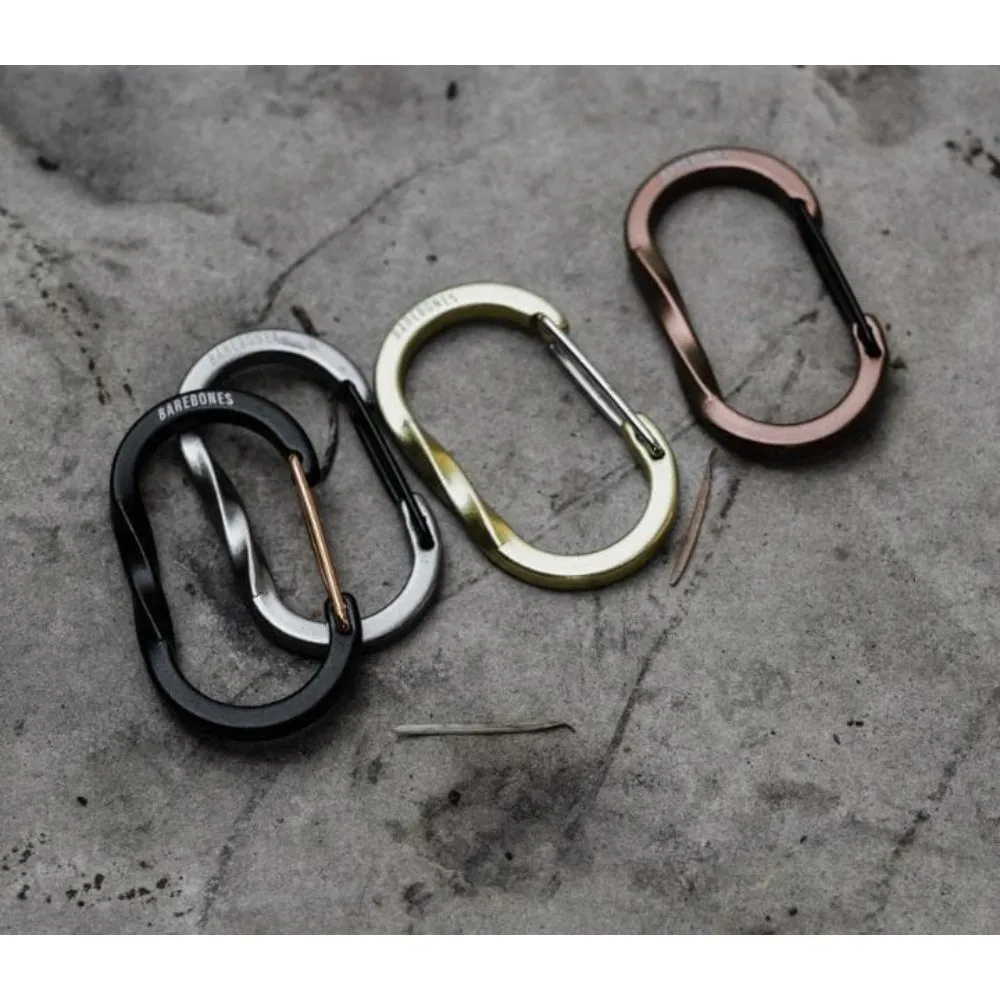 BareBones - Wiregate Carabiner Small 3pc - Black