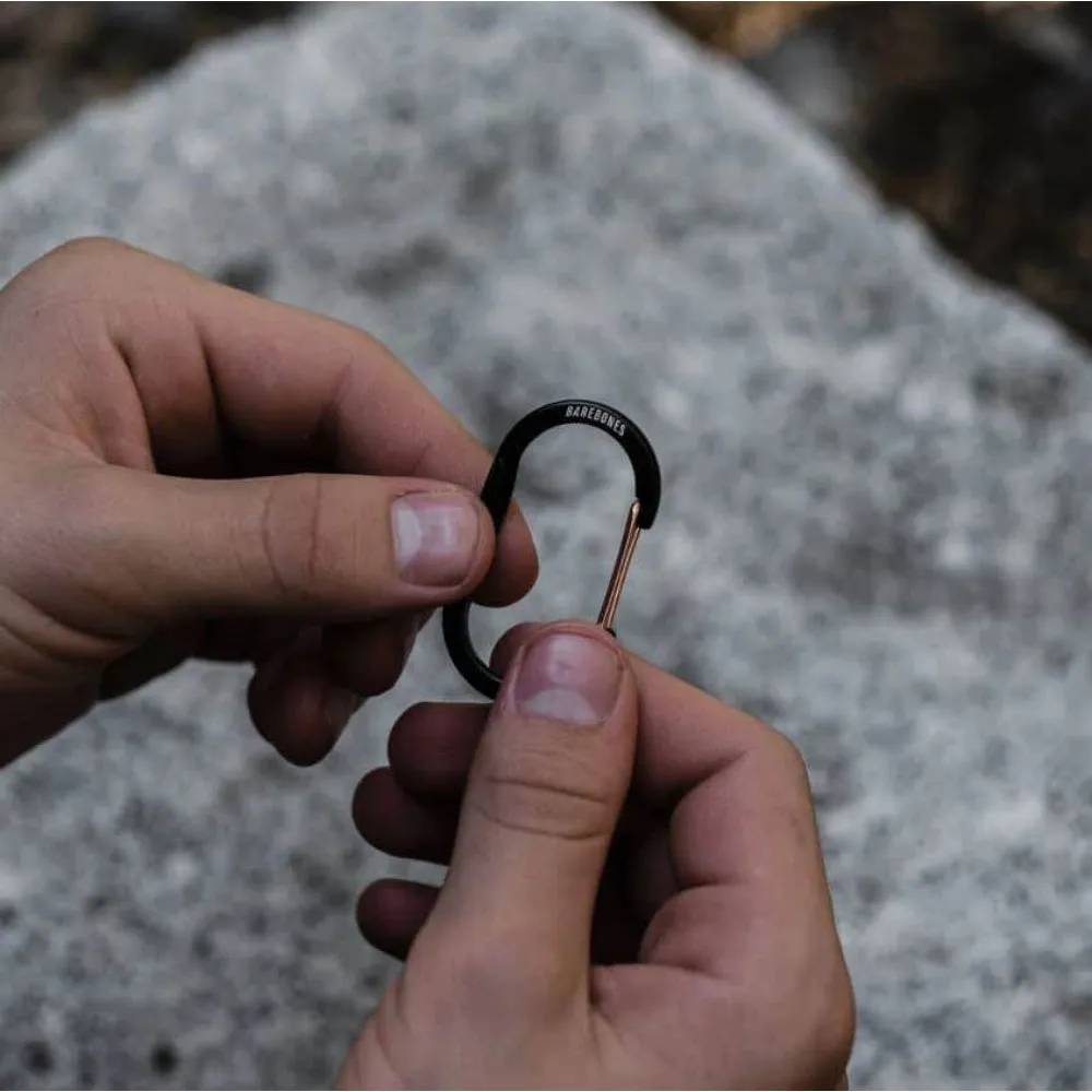 BareBones - Wiregate Carabiner Small 3pc - Black