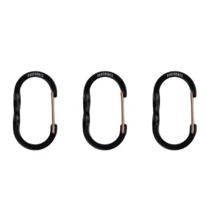 BareBones - Wiregate Carabiner Small 3pc - Black