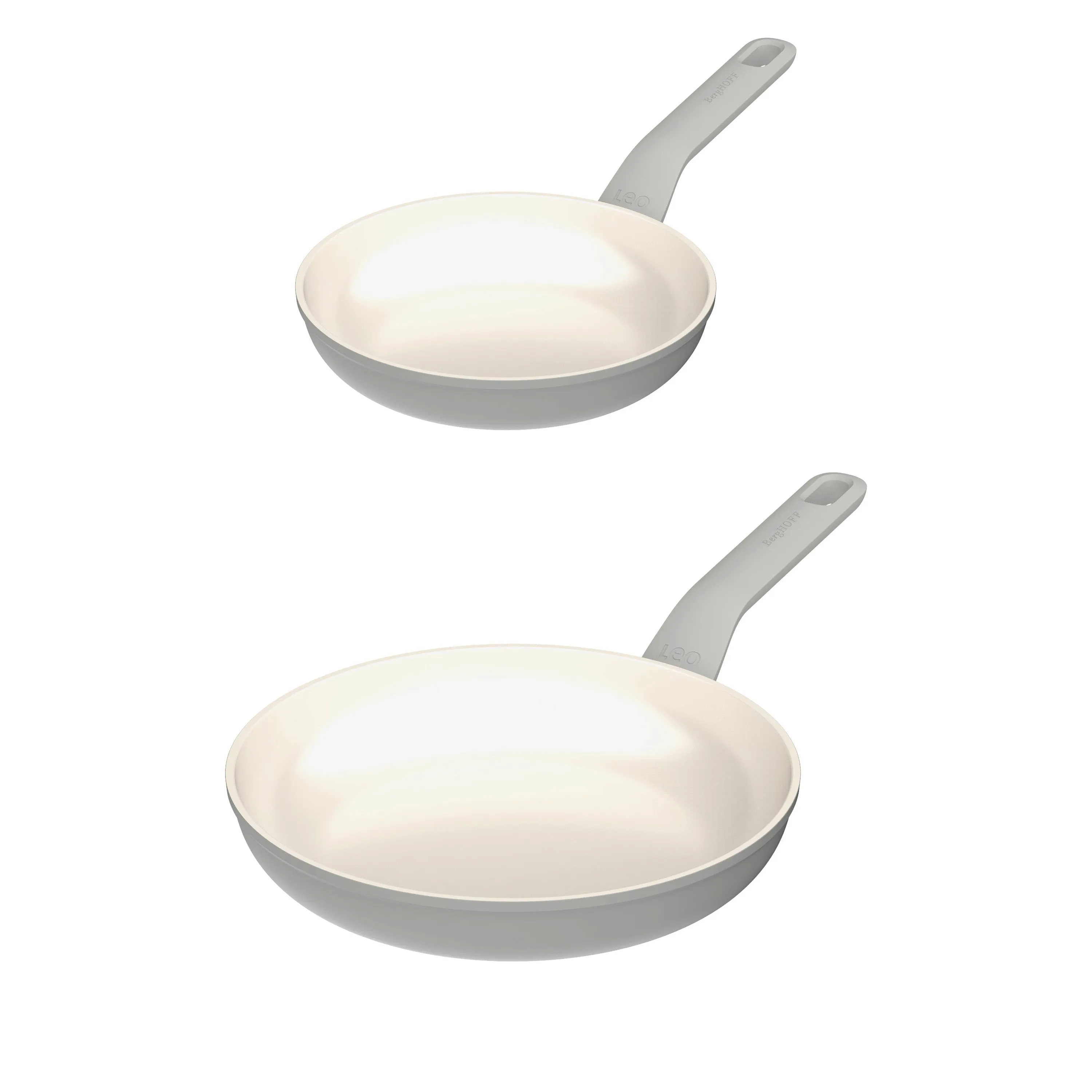 BergHOFF Leo Balance 2pc Nonstick Aluminum Fry Pan Set, Moonmist