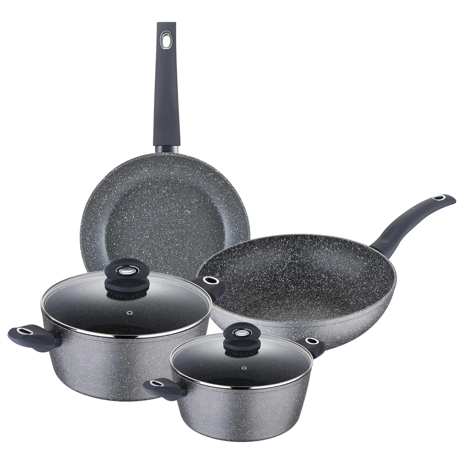 Bergner Orion 6 Piece Non-Stick Pots And Pans Set