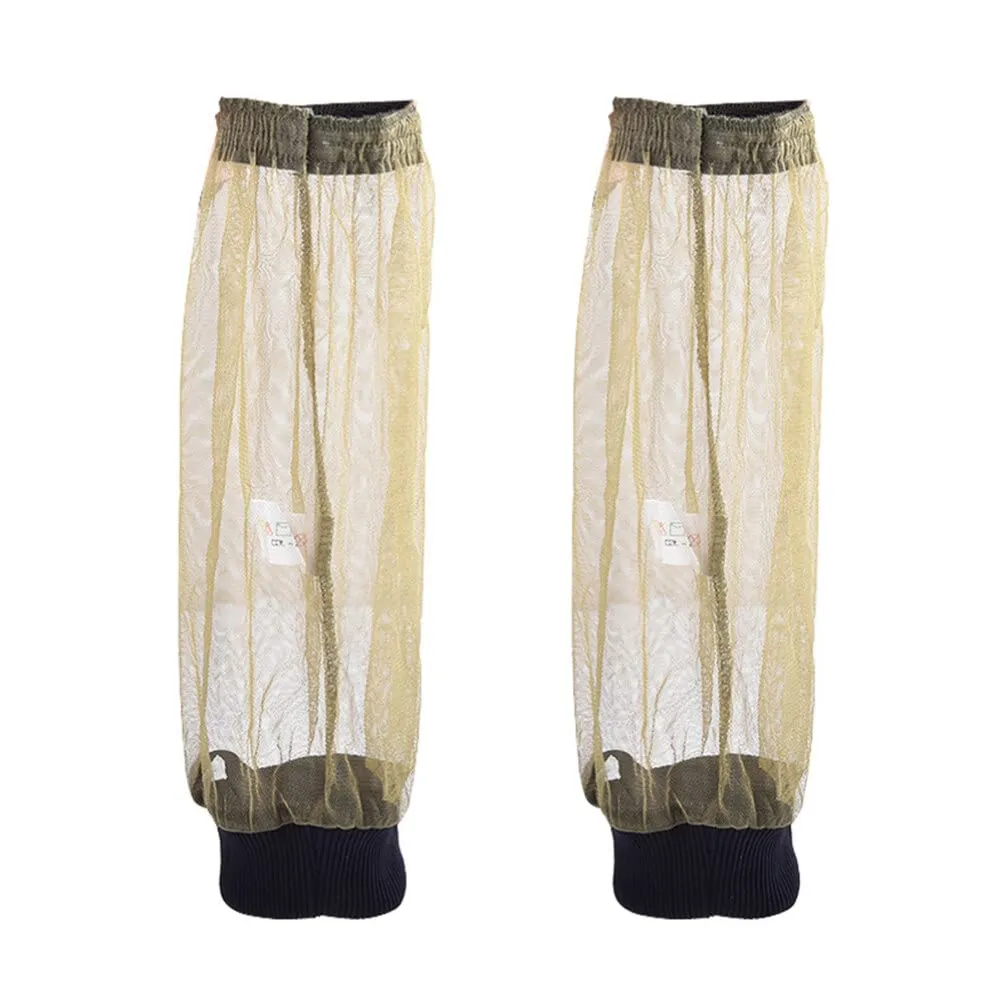 BESPORTBLE Anti Mosquito Net Leg Gaiters Sleeves Feet Protector Support Bug Pants for Outdoor Fishing Hunting Jungle - Green