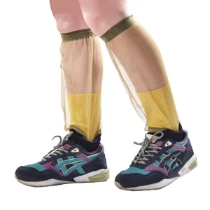 BESPORTBLE Anti Mosquito Net Leg Gaiters Sleeves Feet Protector Support Bug Pants for Outdoor Fishing Hunting Jungle - Green