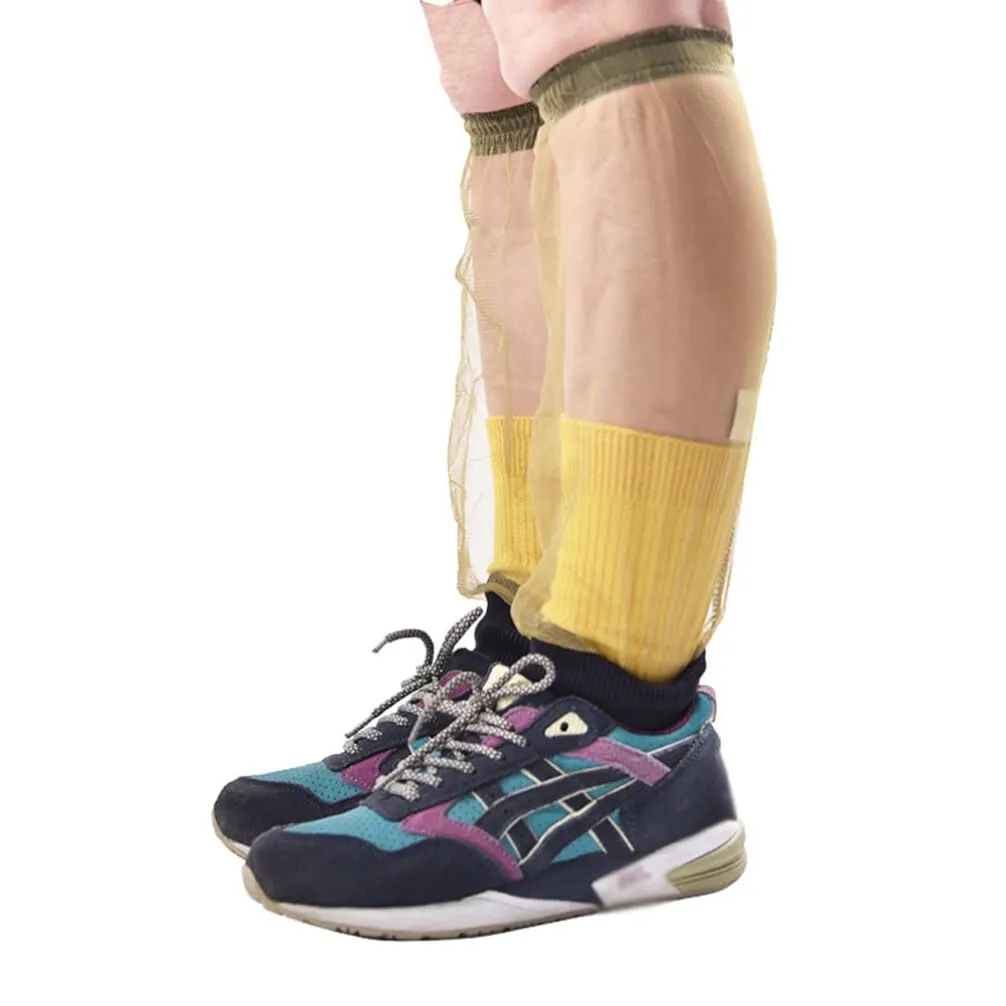 BESPORTBLE Anti Mosquito Net Leg Gaiters Sleeves Feet Protector Support Bug Pants for Outdoor Fishing Hunting Jungle - Green