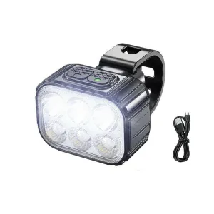 Bicycle LED Light USB Rechargeable Mountain Bike Front Headlight Waterproof Outdoor Cycling Safety Warning Light Bike Parts