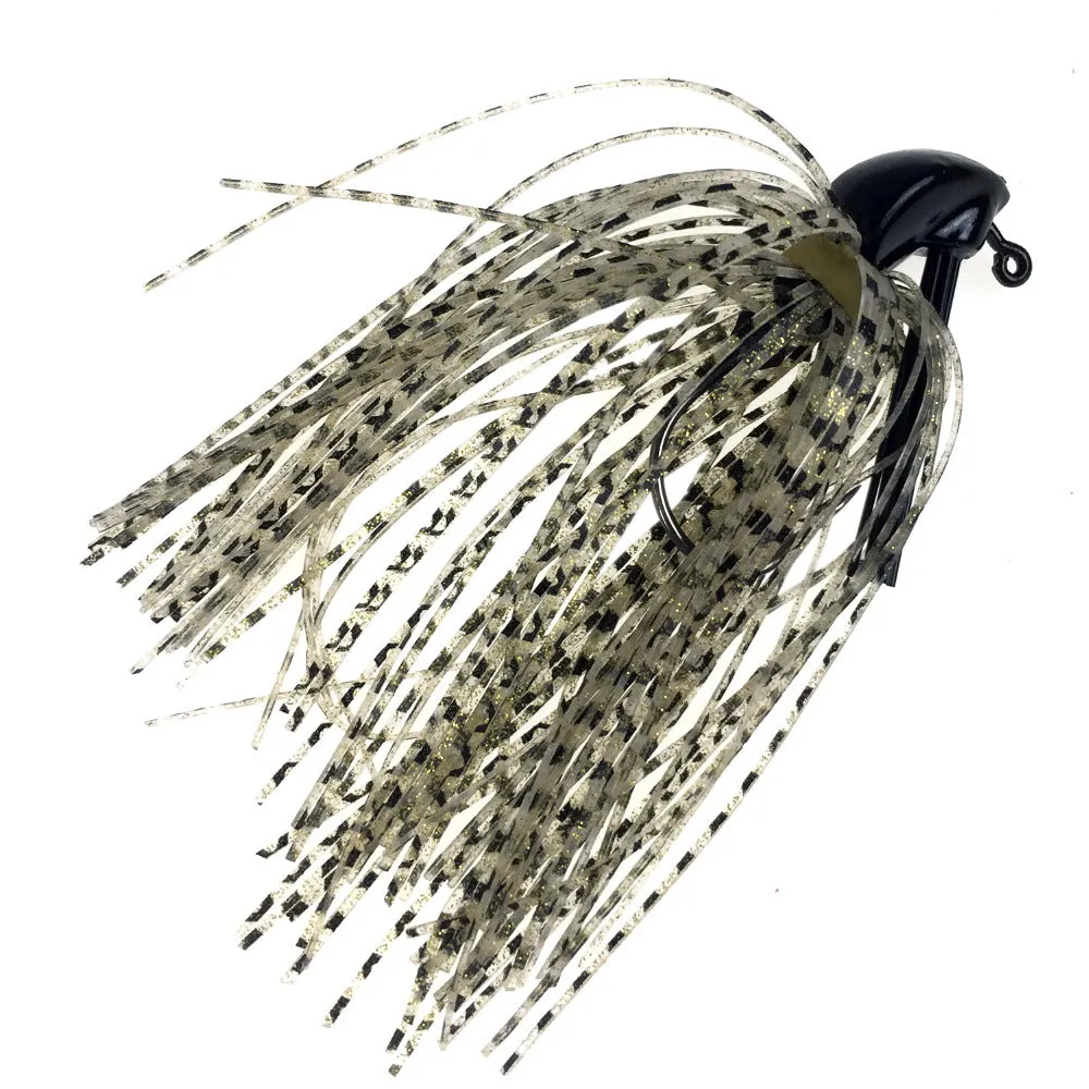BIG Bass Fly Fishing lures, 5 Pack of Artificial Bait Mixed Colors with Lead Skirt Rubber