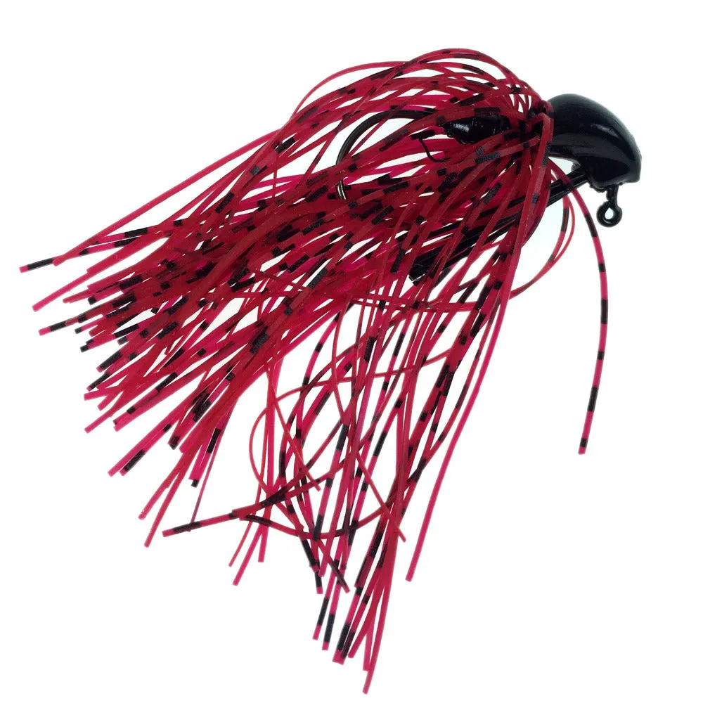 BIG Bass Fly Fishing lures, 5 Pack of Artificial Bait Mixed Colors with Lead Skirt Rubber