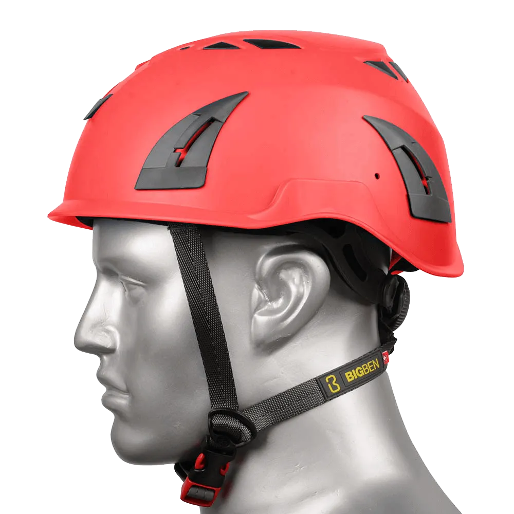 BIG BEN Ultralite Unvented Height Safety Helmet, Red