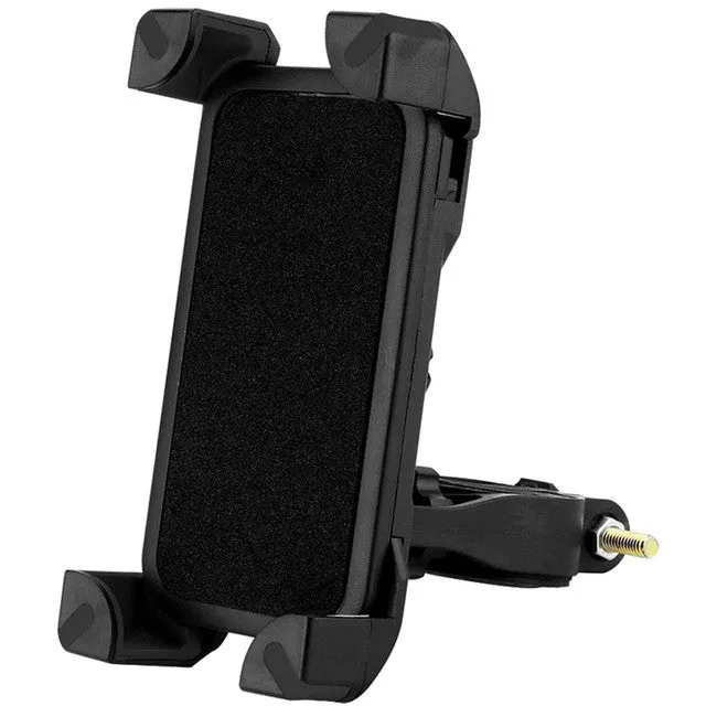 Bike Bicycle Motorcycle Handlebar Phone Stand Holder Bracket Mount Clip Universal 360 Degree Rotation  Shockproof for 3.5-6.5"