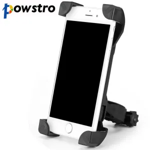 Bike Bicycle Motorcycle Handlebar Phone Stand Holder Bracket Mount Clip Universal 360 Degree Rotation  Shockproof for 3.5-6.5"