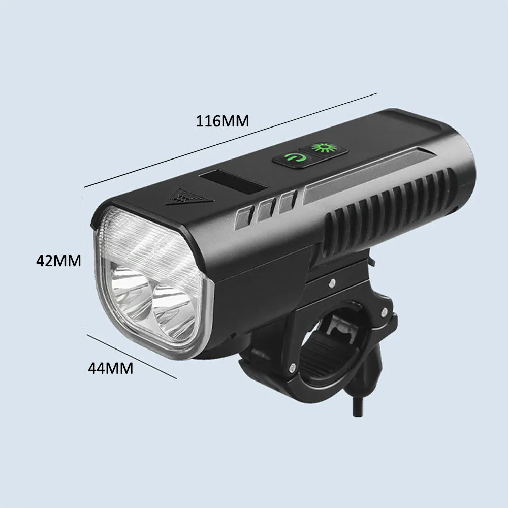 Bike Front Light with Horn USB Rechargeable Headlight