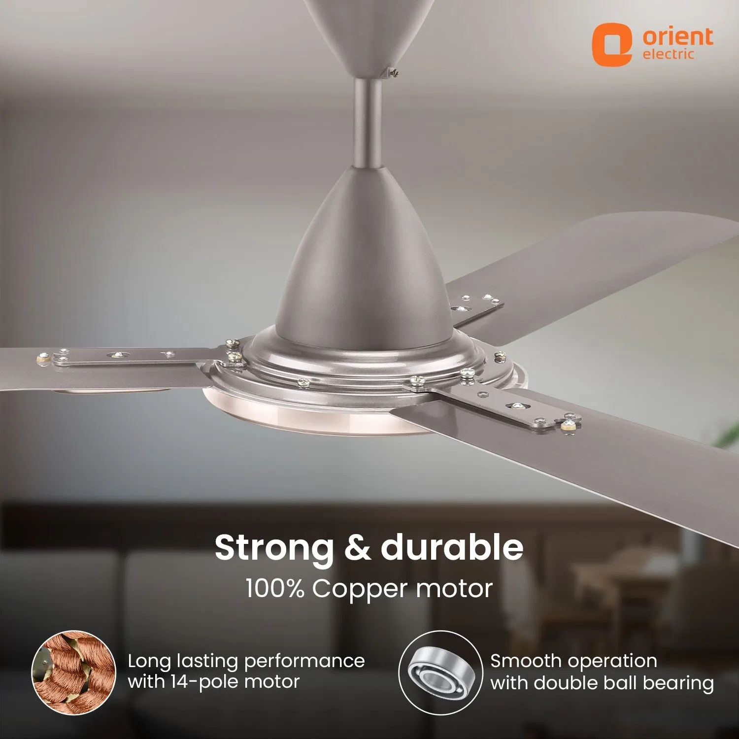 Blanco Antidust High Speed Decorative Ceiling Fan