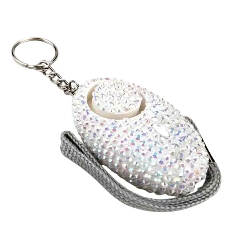 Bling Beacon Rhinestone Panic Alarm Keychain