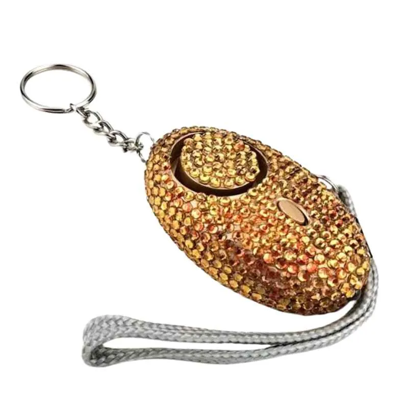 Bling Beacon Rhinestone Panic Alarm Keychain