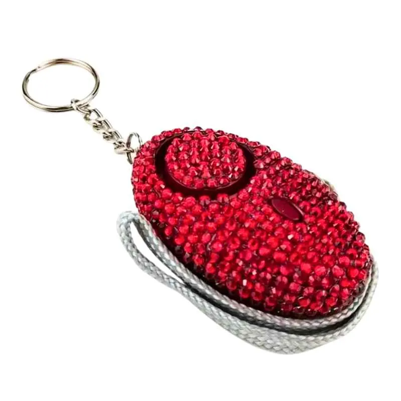 Bling Beacon Rhinestone Panic Alarm Keychain
