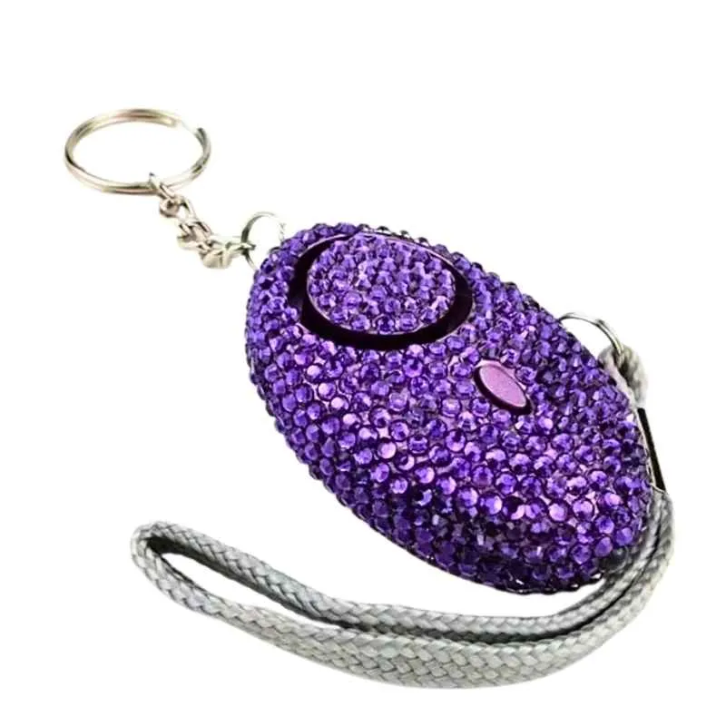 Bling Beacon Rhinestone Panic Alarm Keychain