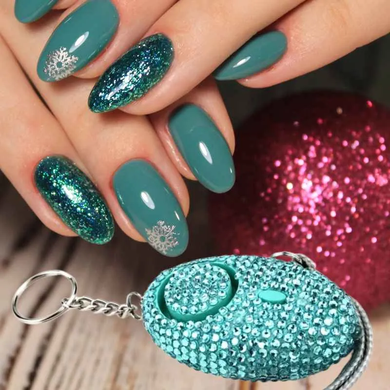 Bling Beacon Rhinestone Panic Alarm Keychain