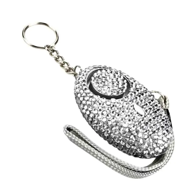 Bling Beacon Rhinestone Panic Alarm Keychain