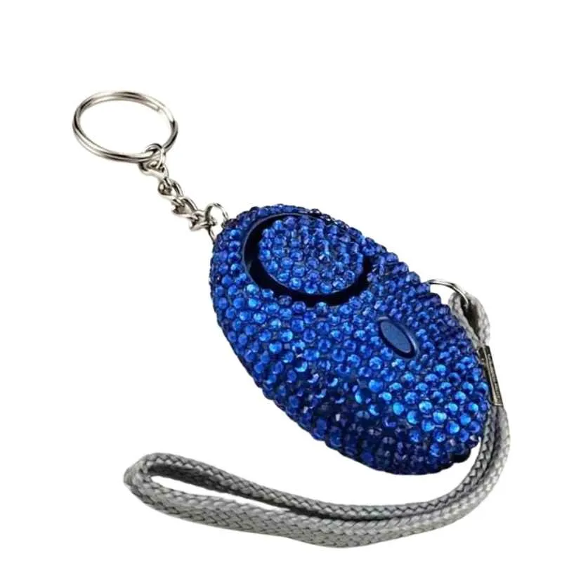 Bling Beacon Rhinestone Panic Alarm Keychain