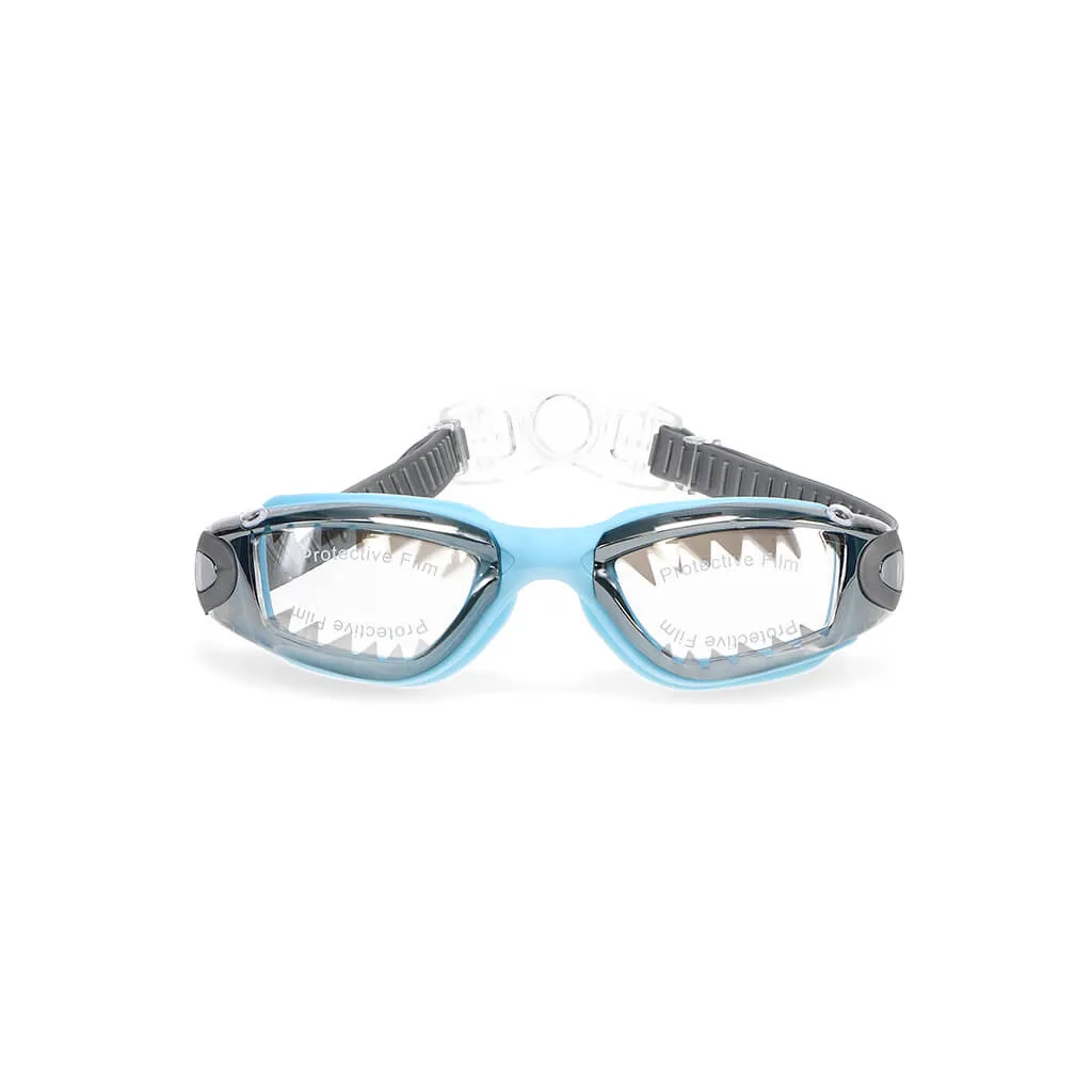 Bling2O Swim Goggles Jawsome Baby Blue Tip