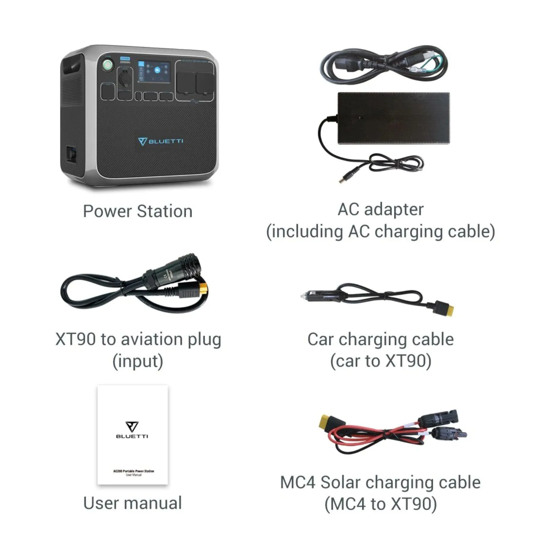 Bluetti AC200P Portable Power Station with K5 CPAP Battery Backup