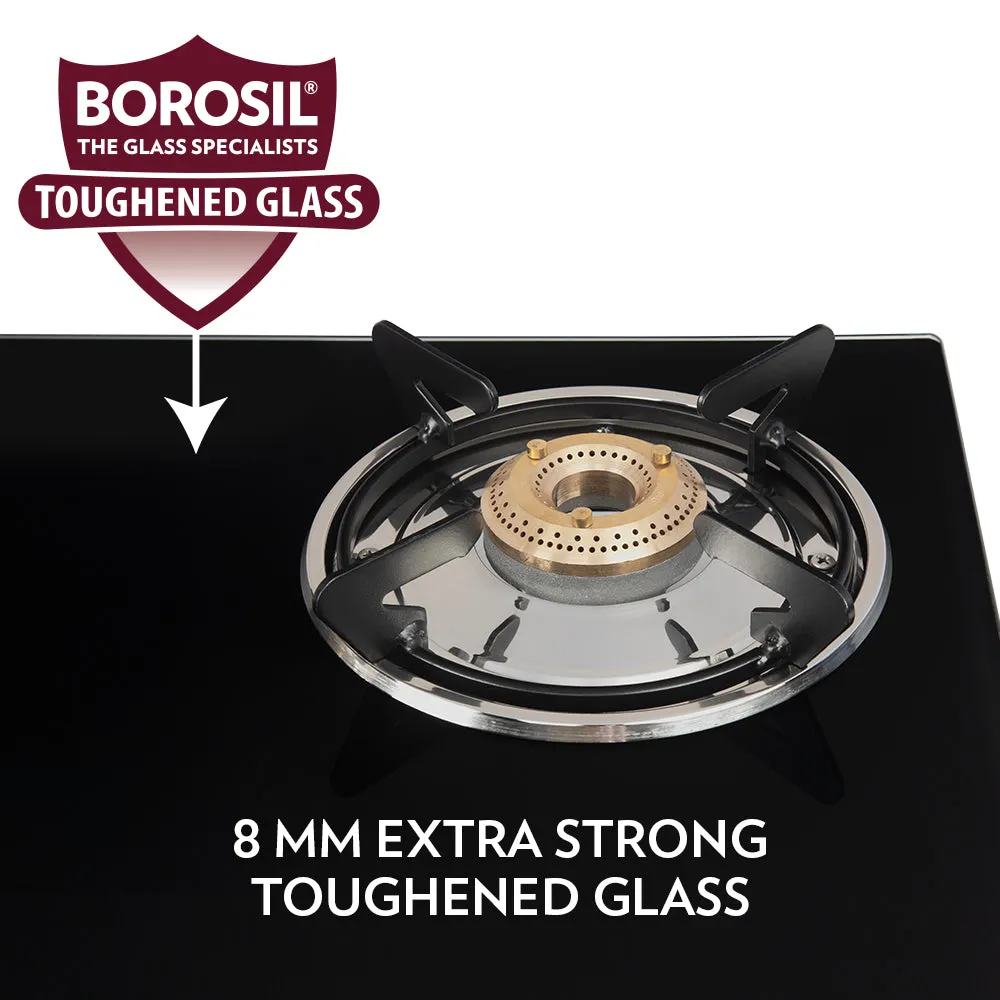 Borosil Flare Glasstop Gas stove, 2 Burners