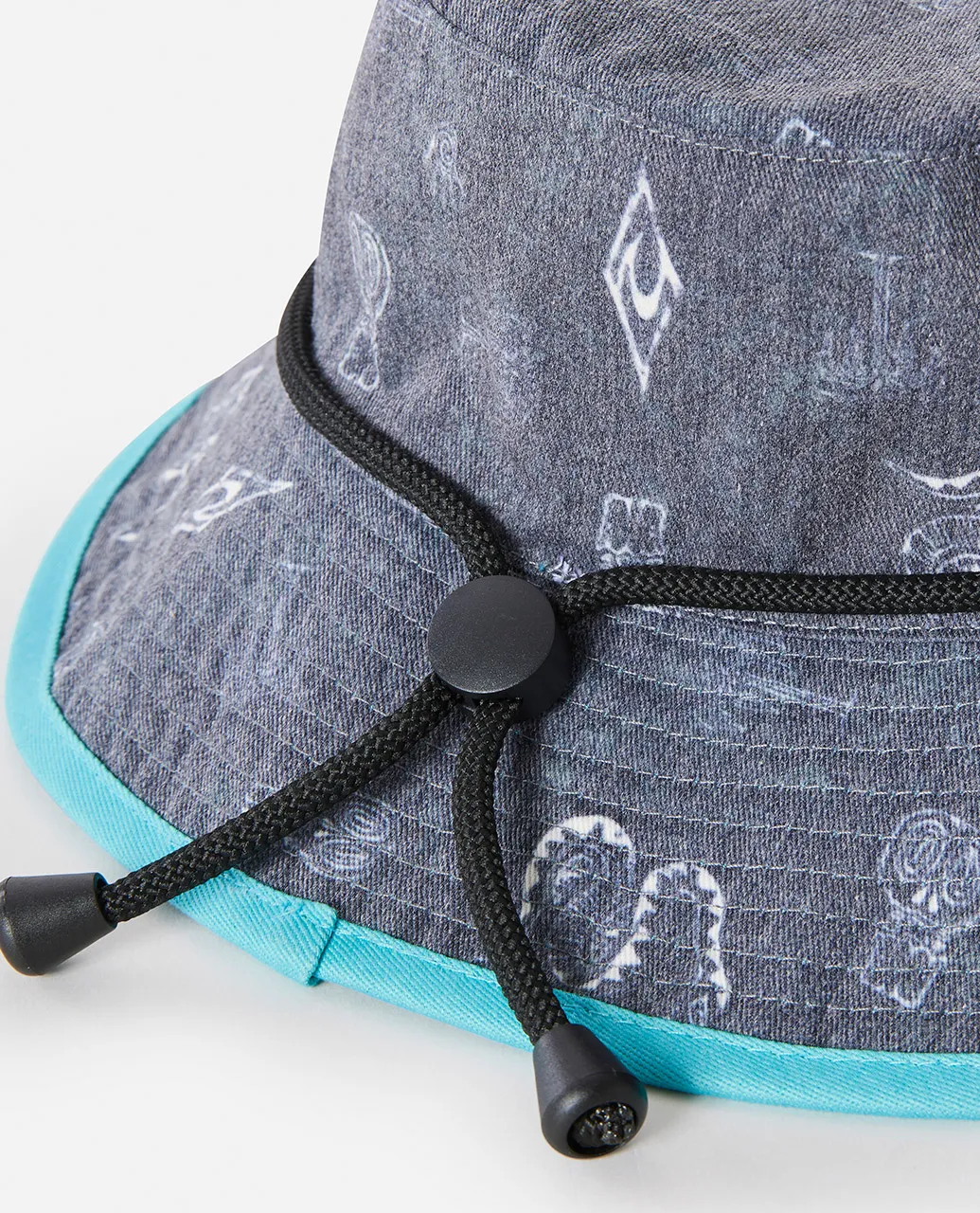 Boys Revo Wide Brim Hat in Aqua
