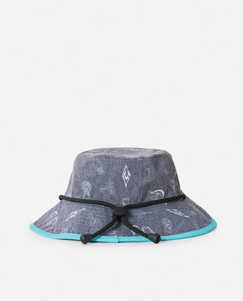 Boys Revo Wide Brim Hat in Aqua