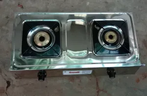 Branded ISI Quality Stainless Steel 2 nos Gas stove Burner