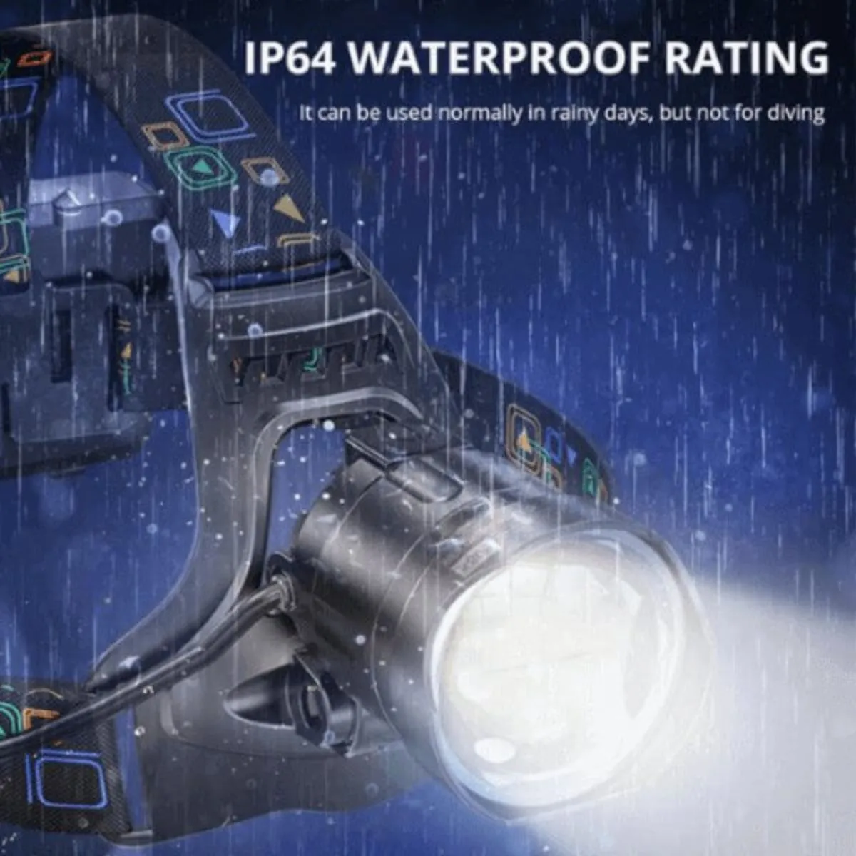 Brightest Rechargeable LED Headlamp – 4500 Lumens, Waterproof, USB Charge