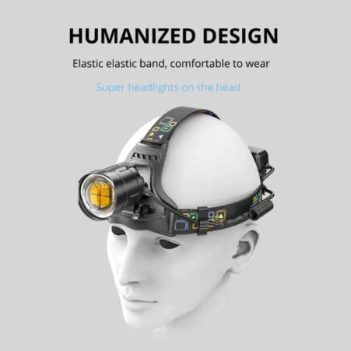 Brightest Rechargeable LED Headlamp – 4500 Lumens, Waterproof, USB Charge