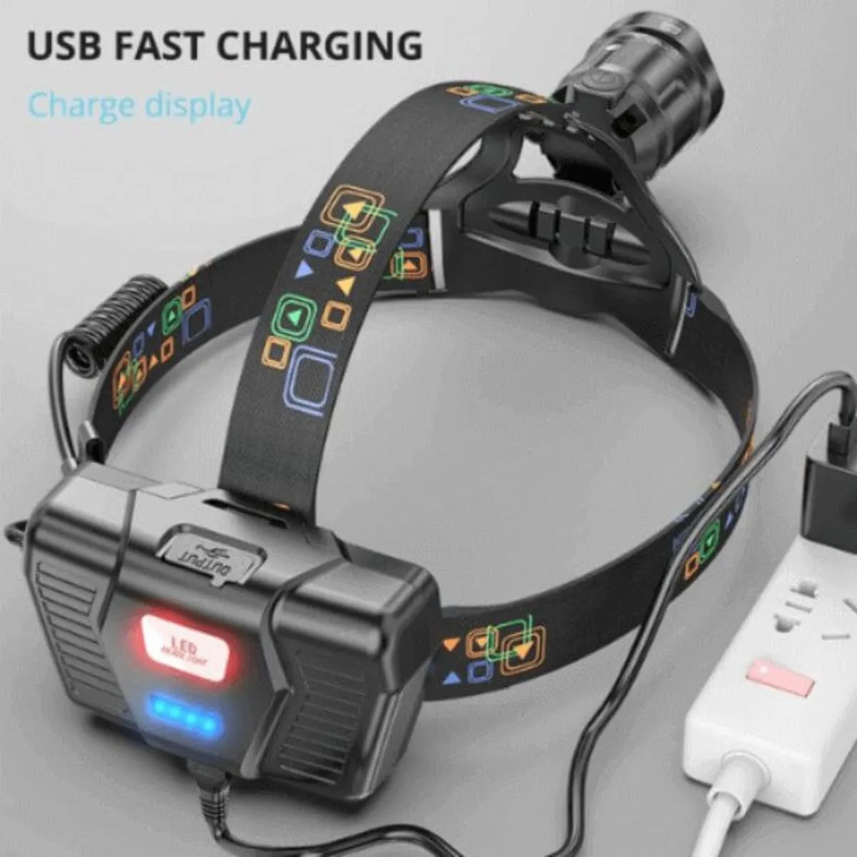 Brightest Rechargeable LED Headlamp – 4500 Lumens, Waterproof, USB Charge