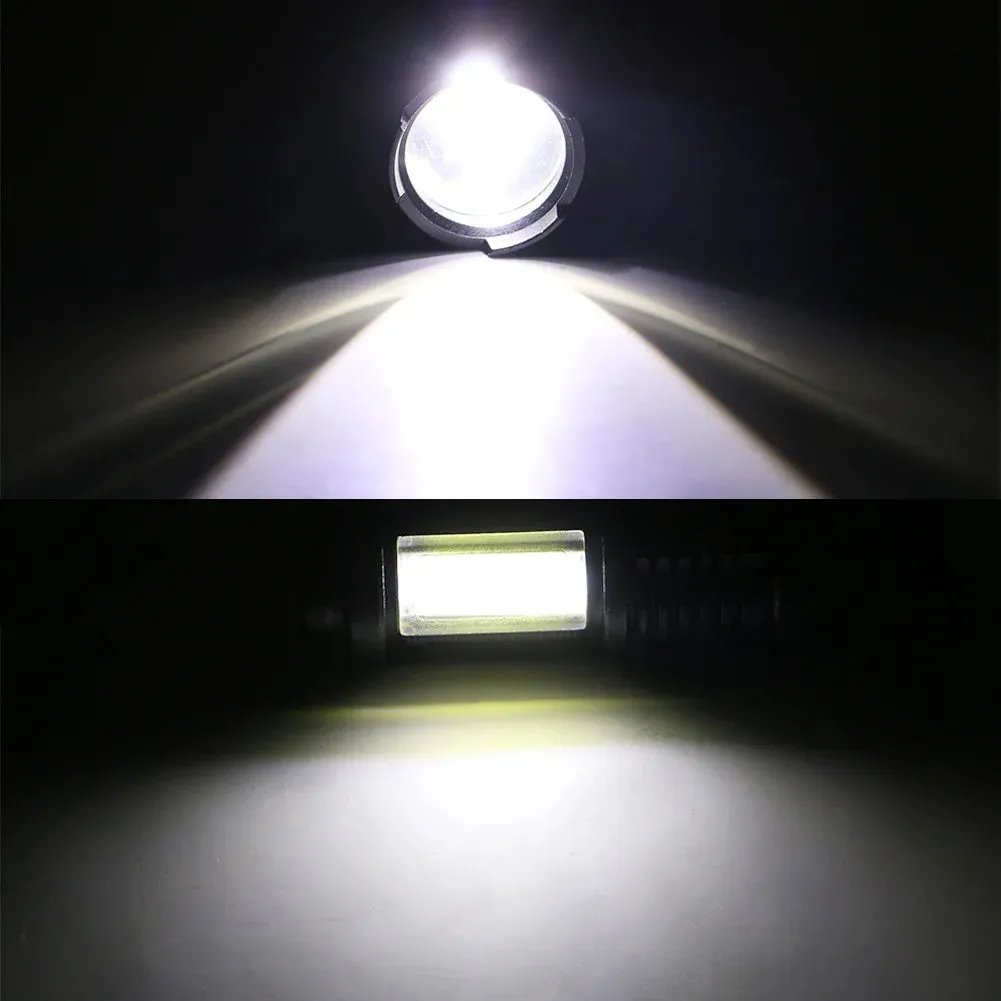Built In Battery XP-G Q5 LED Zoom Focus Mini Led Flashlight Torch Lamp Torch Lantern Adjustable Penlight Waterproof Flashlamp