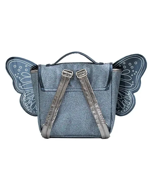 Butterfly Bag Night Blue Glitter