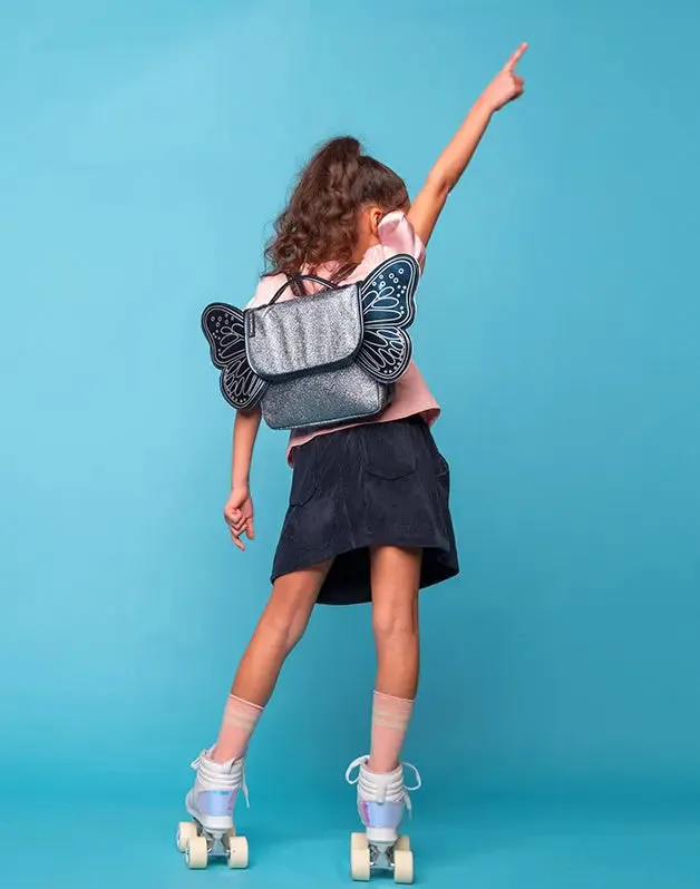 Butterfly Bag Night Blue Glitter