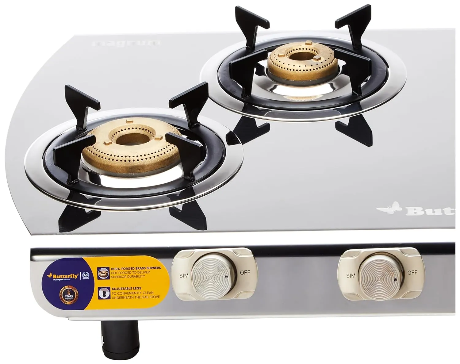 Butterfly Steel Magnum GAS STOVE 4 Burner (2mm thickness sheet)