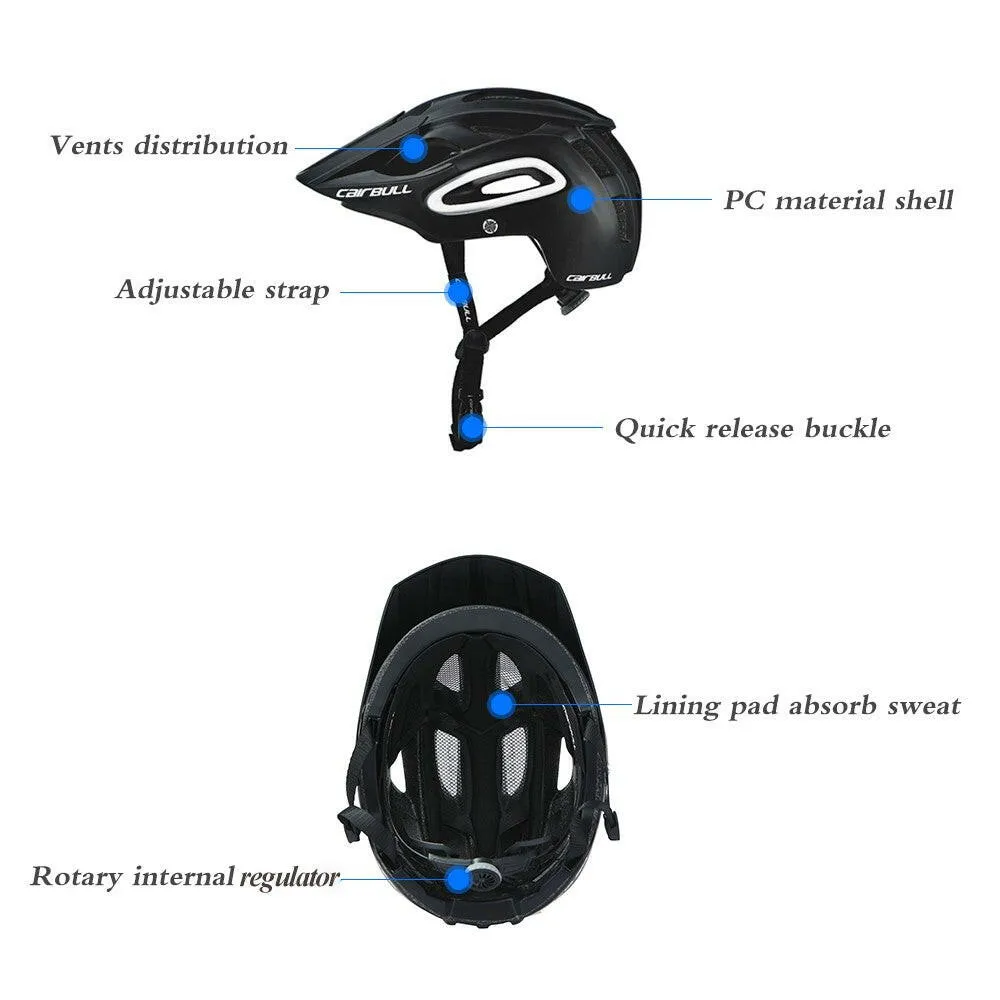 CAIRBULL Breathable Safety Integrally-Molded Ultralight Helmet Professional MTB Bike Bicycle Helmet Sport Racing Cycling Helmet