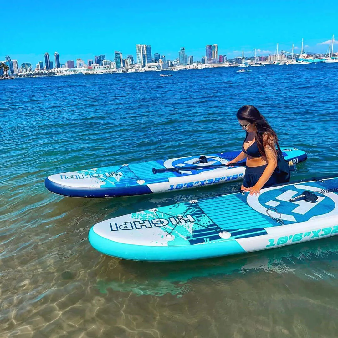 California Breeze 10'6'' Inflatable Stand Up Paddle Board Bundle Package